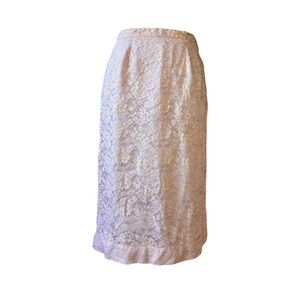 Vintage Hand Made Pink Rose Skirt